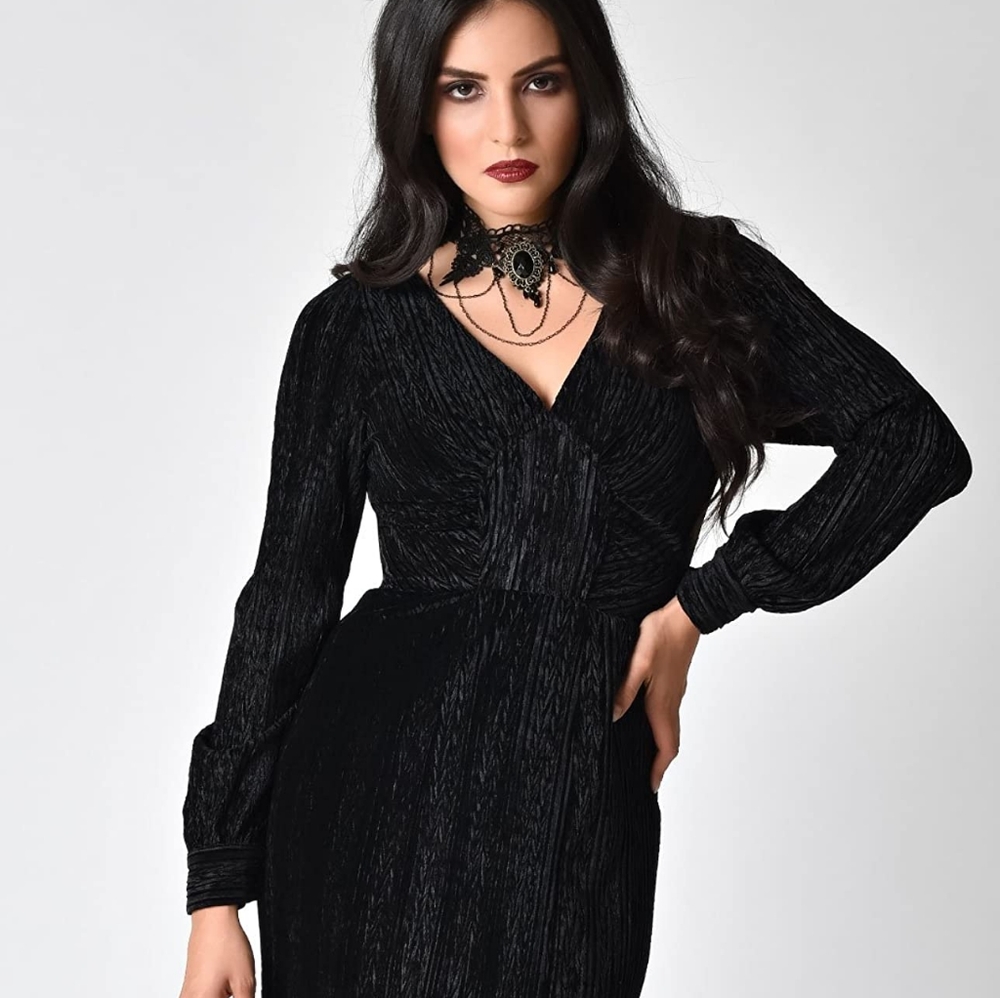 Voodoo Vixen Velvet Maxi Dress